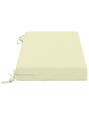Cuscini per Panchina a 2 Pezzi SOEST 2 pz 100% Poliestere Crema