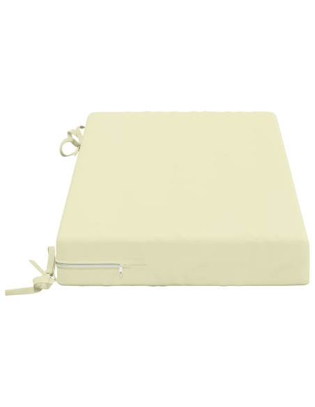 Cuscini per Panchina a 2 Pezzi SOEST 2 pz 100% Poliestere Crema