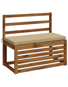 Cuscini per Panchina a 2 Pezzi SOEST 2 pz 100% Poliestere Beige 2