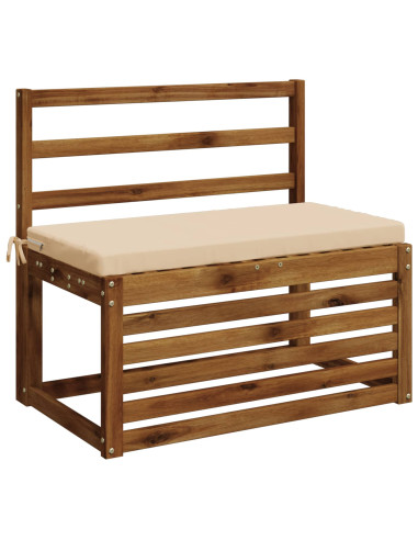 Cuscini per Panchina a 2 Pezzi SOEST 2 pz 100% Poliestere Crema