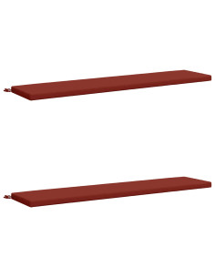 Cuscini per Panchina a 2 Pezzi SOEST 2 pz 100% Poliestere Rosso
