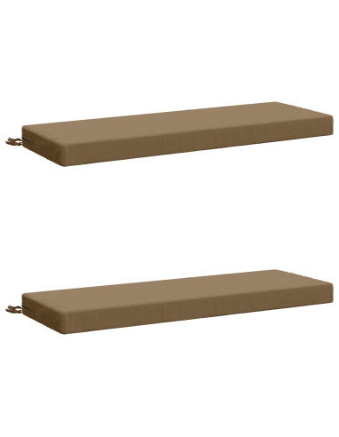 Cuscini per Panchina a 2 Pezzi SOEST 2 pz 100% Poliestere