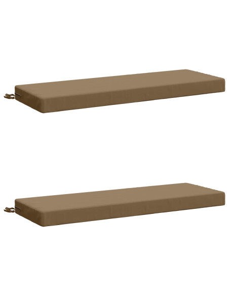 Cuscini per Panchina a 2 Pezzi SOEST 2 pz 100% Poliestere