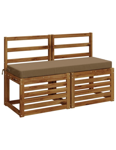 Cuscini per Panchina a 2 Pezzi SOEST 2 pz 100% Poliestere
