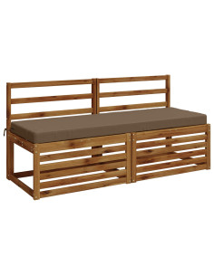 Cuscini per Panchina a 2 Pezzi SOEST 2 pz 100% Poliestere 2