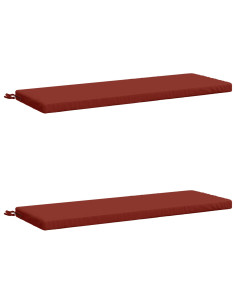 Cuscini per Panchina a 2 Pezzi SOEST 2 pz 100% Poliestere Rosso