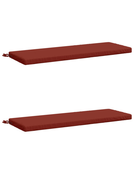 Cuscini per Panchina a 2 Pezzi SOEST 2 pz 100% Poliestere Rosso