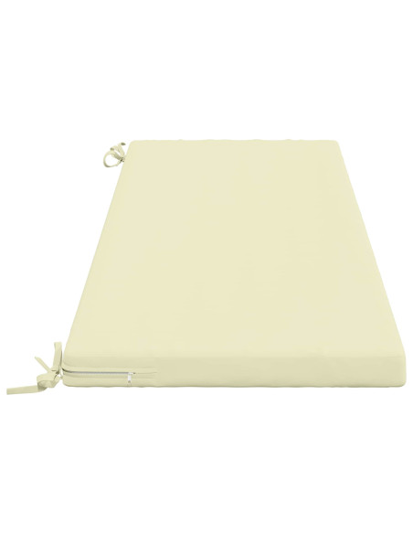 Cuscini per Panchina a 2 Pezzi SOEST 2 pz 100% Poliestere Crema