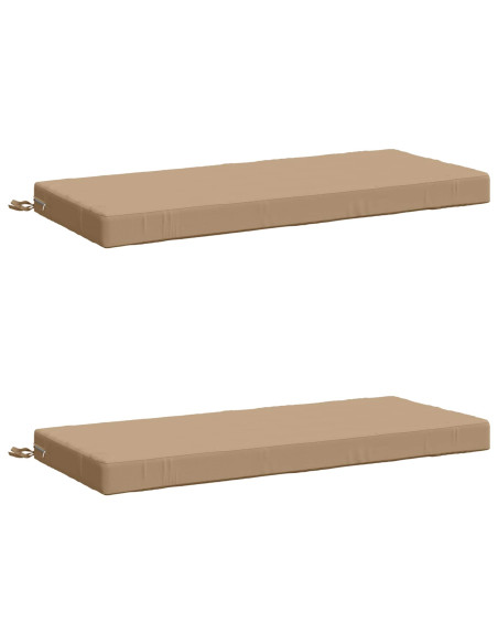Cuscini per Panchina a 2 Pezzi SOEST 2 pz 100% Poliestere