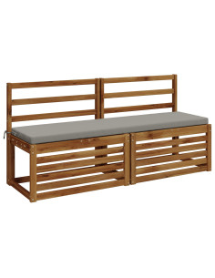 Cuscini per Panchina a 2 Pezzi SOEST 2 pz 100% Poliestere 2