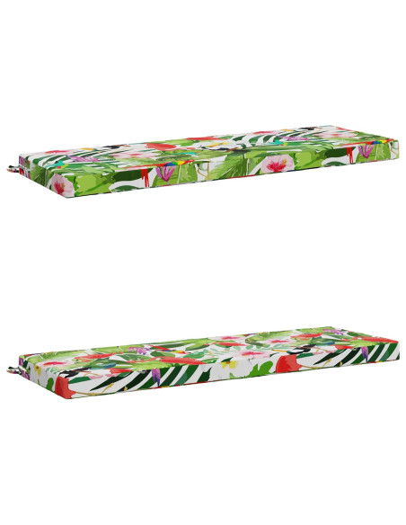 Cuscini per Panchina a 2 Pezzi SOEST 2 pz 100% Poliestere