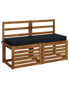 Cuscini per Panchina a 2 Pezzi SOEST 2 pz 100% Poliestere 2