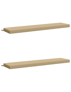 Cuscini per Panchina a 2 Pezzi SOEST 2 pz 100% Poliestere Beige