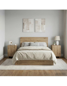 Armadio da Notte 2 pcs Rovere Artigianale 33,5 x 34,5 x 50 cm