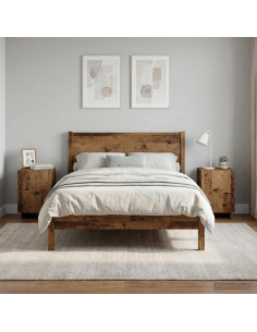 Armadio da Notte 2 pcs Legno antico 33,5 x 34,5 x 50 cm