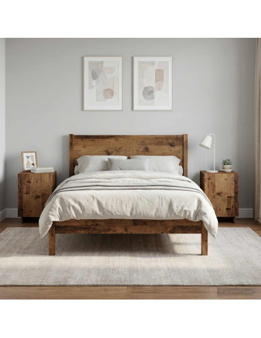 Armadio da Notte 2 pcs Legno antico 33,5 x 34,5 x 50 cm