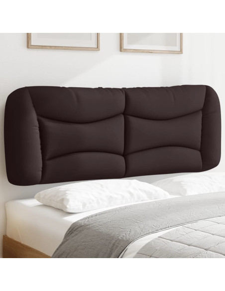 Cuscino Testiera Hvar Marrone Scuro 120 cm in Tessuto