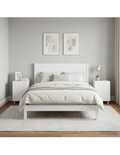 Armadio da Notte 2 pcs Bianco 33,5 x 34,5 x 50 cm