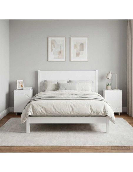 Armadio da Notte 2 pcs Bianco 33,5 x 34,5 x 50 cm