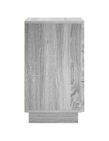 Armadio da Notte 2 pcs Sonoma grigio 33,5 x 34,5 x 60 cm