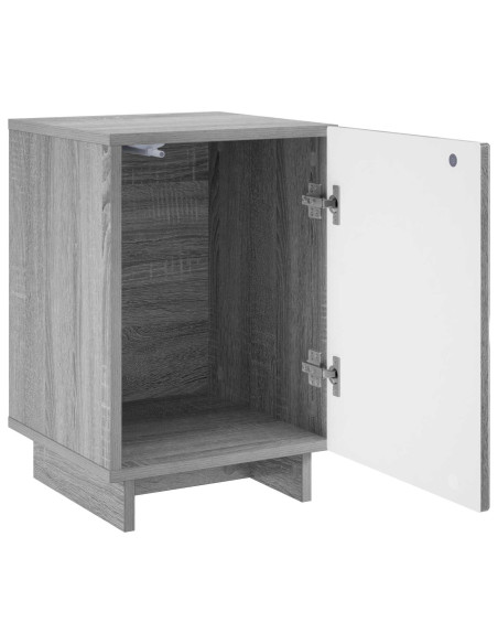 Armadio da Notte 2 pcs Sonoma grigio 33,5 x 34,5 x 50 cm