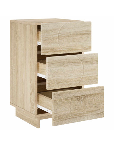 Armadio da Notte 2 pcs Rovere Sonoma 33,5 x 34,5 x 60 cm
