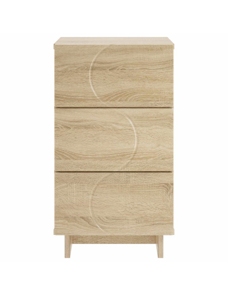 Armadio da Notte 2 pcs Rovere Sonoma 33,5 x 34,5 x 60 cm