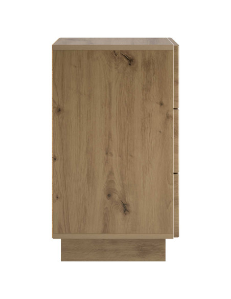 Armadio da Notte 2 pcs Rovere Artigianale 33,5 x 34,5 x 60 cm