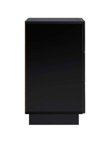Armadio da Notte 2 pcs Nero 33,5 x 34,5 x 60 cm