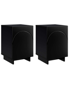 Armadio da Notte 2 pcs Nero 33,5 x 34,5 x 50 cm 2