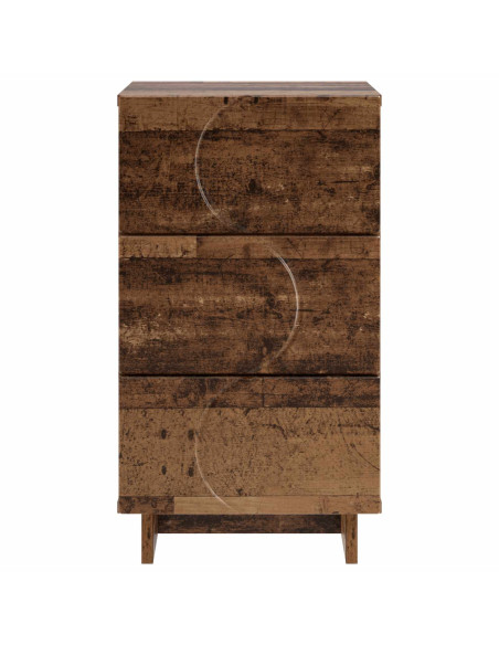 Armadio da Notte 2 pcs Legno antico 33,5 x 34,5 x 60 cm