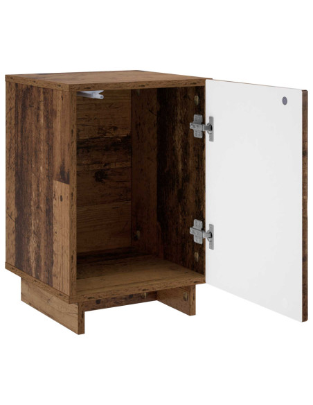 Armadio da Notte 2 pcs Legno antico 33,5 x 34,5 x 50 cm