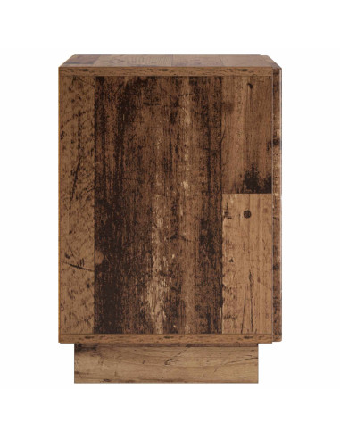Armadio da Notte 2 pcs Legno antico 33,5 x 34,5 x 50 cm