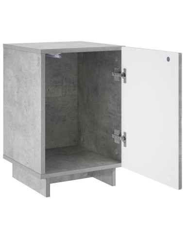 Armadio da Notte 2 pcs Grigio Cemento 33,5 x 34,5 x 50 cm