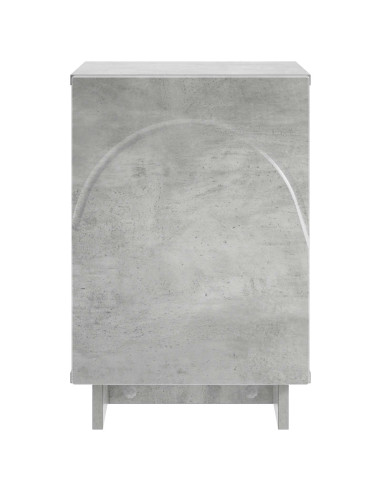 Armadio da Notte 2 pcs Grigio Cemento 33,5 x 34,5 x 50 cm