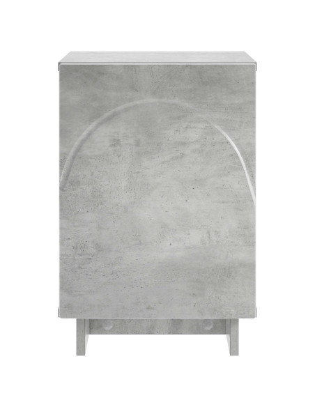 Armadio da Notte 2 pcs Grigio Cemento 33,5 x 34,5 x 50 cm