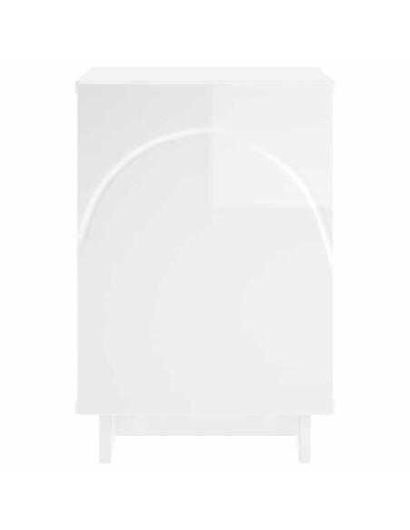 Armadio da Notte 2 pcs Bianco Lucido 33,5 x 34,5 x 50 cm