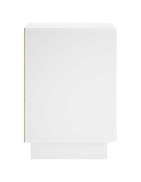 Armadio da Notte 2 pcs Bianco Lucido 33,5 x 34,5 x 50 cm