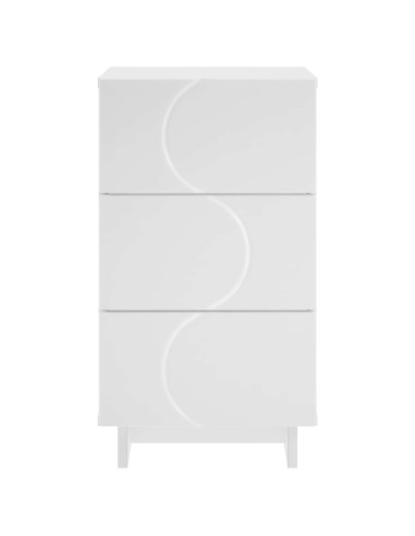 Armadio da Notte 2 pcs Bianco 33,5 x 34,5 x 60 cm