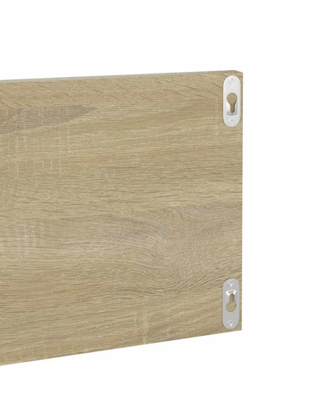 Mensole a Muro 4pz Rovere Sonoma 80x11,5x18cm Legno Multistrato