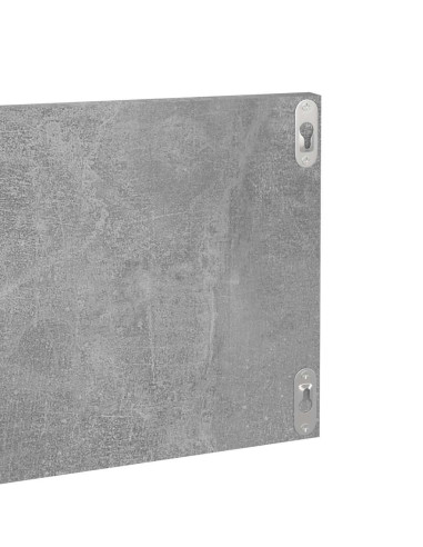 Mensole Muro 4pz Grigio Cemento 80x11,5x18cm Legno Multistrato