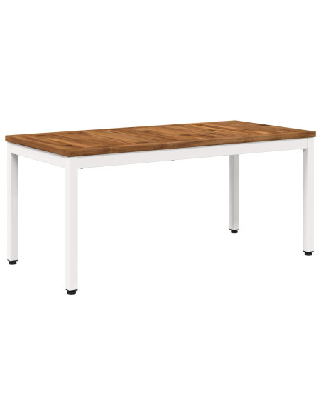 Tavolino da salotto Naturale e Bianco 50 x 100,5 x 45 cm