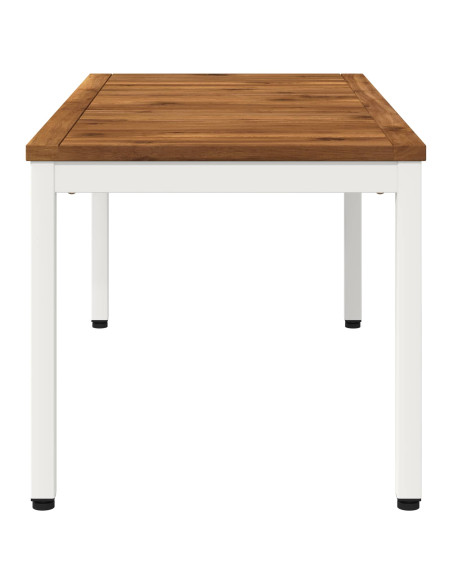 Tavolino da salotto Naturale e Bianco 50 x 100,5 x 45 cm