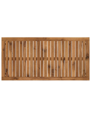 Tavolino da salotto Naturale e Bianco 50 x 100,5 x 45 cm