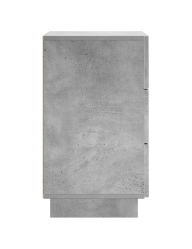 Armadio da Notte Grigio Cemento 33,5 x 34,5 x 60 cm