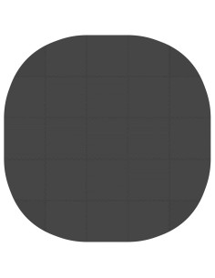 Tappetino per piscina 25 pz Ø 292 cm Rotondo Schiuma EVA Nero 2