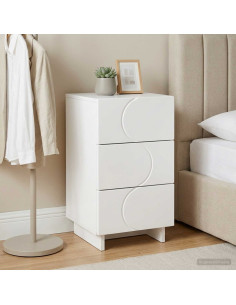 Armadio da Notte Bianco 33,5 x 34,5 x 60 cm