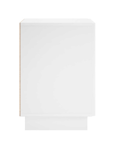 Armadio da Notte Bianco Lucido 33,5 x 34,5 x 50 cm