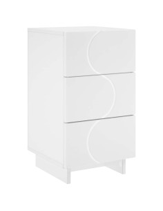Armadio da Notte Bianco 33,5 x 34,5 x 60 cm 2