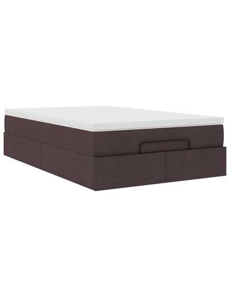 Struttura Letto Pouf con Materasso 120x200 cm in Tessuto